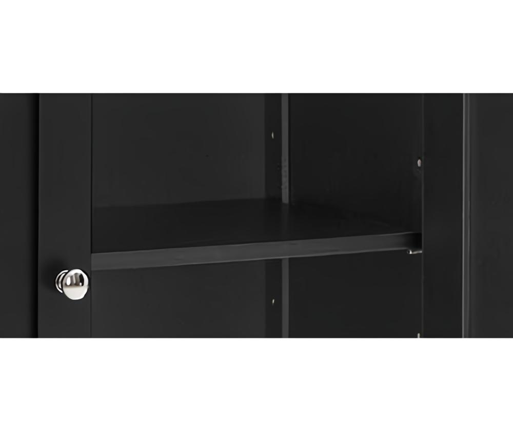 Amazon.com: Iwell Tall Storage Cabinet, Black Storage Cabinet