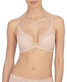 Picture of Natori Women's Feathers Luxe Plunge T-Shirt Underwire Bra 721255, Light Mocha, 32D