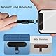 AOKSUNOVA Handykette Kurz Universal Handyband Kurz Handy Handschlaufe Einstellbares Handyband Schwarz