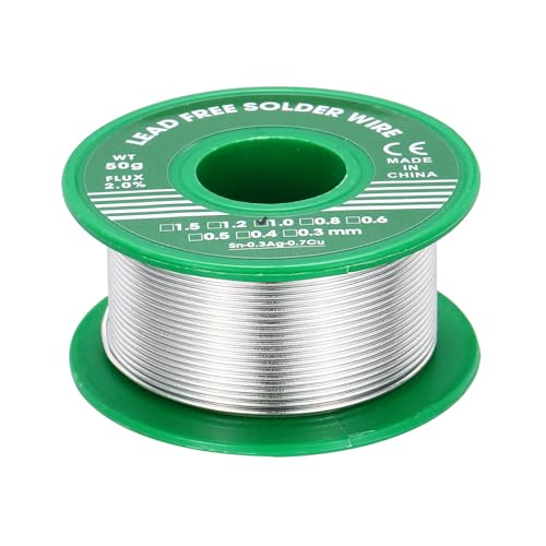 sourcing map Rosin Core Solder, 50g Tin Flux Core Solder 1mm for Electrical Soldering