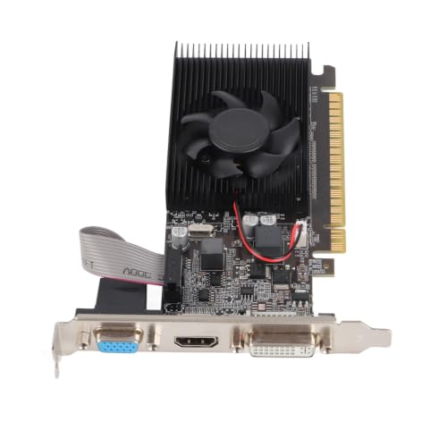 Tarjeta gráfica GT610 para PC de oficina y estudio con ventilador silencioso