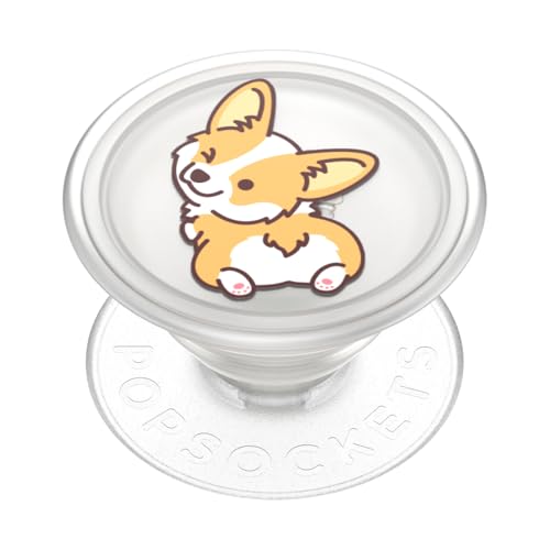 Image of PopSockets Adhesive Phone Grip, Holder- Cheeky Corgi