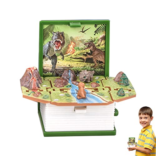 shifengzhou Porte-clés 3D Mini Up Book, Livre Up Pliant Dinosaure, pour Cadeau d'anniversaire et Cadeaux d'anniversaire pour étudiants, remplisseur de Sac de Cadeaux d'halloween Cover