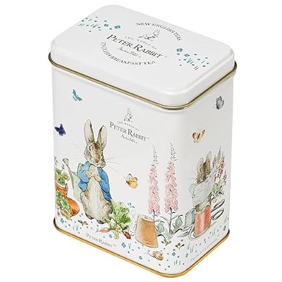 New English Teas Peter Rabbit Tea Tin with 40 English Breakfast Teabags Traditional British Storybook Gift