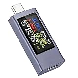 testeur charge batterie voiture Testeur USB Haute Précision pour Analyse électrique: Ce testeur usb et testeur usb c mesure avec une précision de ±(1 %+5) la tension, le courant et la puissance, permettant d’analyser avec fiabilité les performances réelles des chargeurs, câbles, smartphones, tablettes et batteries externes