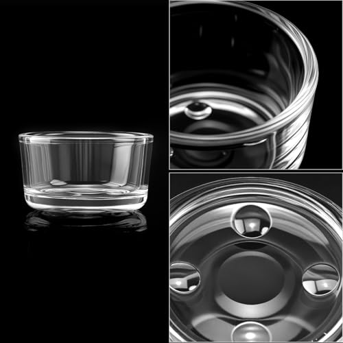 QWORK® 15 Pièces Porte-Bougies en Verre, Φ 4,5 cm Chauffe Bougie, pour Mariages, fêtes, décoration intérieure – vue 4