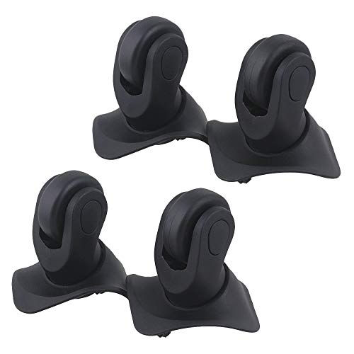 Wheels,Swivel Caster 9x9.6x4.9CM Black Left&Right Lightweight Luggage Universal Wheels Accessories Pack of 4 (Color : 2Pcs)(4pcs 1/2inch)