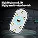 HASAIKA Car Interior Lighting, LED Reading Light, 7 Color Switches, USB Charging Touch Switch Wireless Portable Mini Ambient Light【2Pcs/Pack】