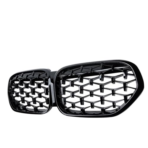 Grille avant calandre pour BMW X1 F48 LCI 2020-2022 en noir brillant style diamant