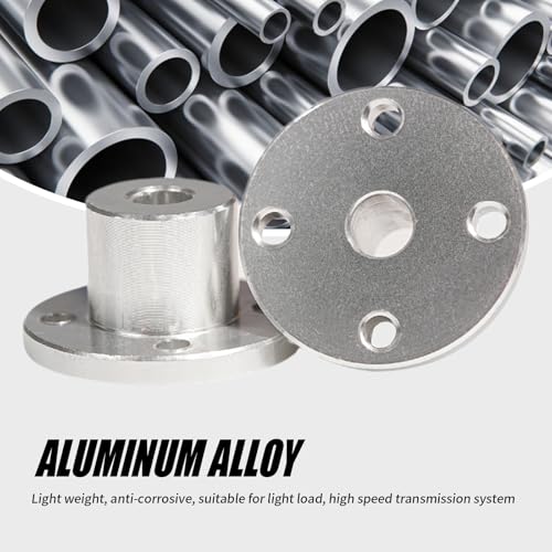 2 Stück 14 mm starre Flanschwellenkupplung, Flanschkupplung aus Aluminiumlegierung, Motorführungswellenkupplungsanschluss für Motorzubehör, RC-Modell, DIY-Teile
