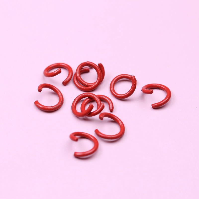 6/8/10 mm, 4000–10000 Stück, runde O-Ringe aus Metall, Legierung, offene Biegeringe, Metallverbindungsringe, Schmuck-Spaltringe, Verbindungsstücke für die Schmuckherstellung