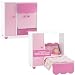 Emily Rose 18 Inch Doll Furniture for American Girl Dolls | All in One Space Saving Murphy Doll Bed with Doll Closet and Doll Clothes Storage Bin | Fits 18" American Girl Dolls