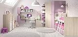 Dafne Italian Design TUTTOCAMERETTE.IT - Cameretta completa per ragazza, colori malva, bianco, olmo. 100% Made in Italy (SF21)