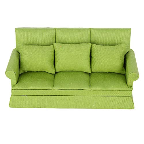 JOLI PETIT FAUTEUIL DE POUPEE ANCIENNE EN ROTIN LAQUÉ
