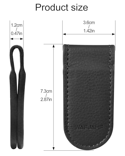 WAFJAMF Slim Magnetic Money Clip Leather Business Card Holder Pocket Cash Wallet2