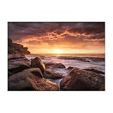 Displate - Poster In Metallo - Montato a Magnete - World Class Photos - Landscapes - Cape Solander - Größe M - 32x45cm Matt