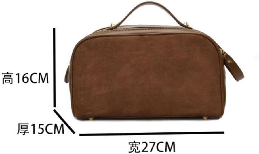 Makeup bag for women, large capacity portable travel skincare storage, washing image 2