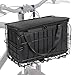 HOMEE Folding Rear Bike Basket Wire Mesh Fold-Up Detchable Front Bag Rear Hanging Bike Basket Bicycle Bag Cargo Rack for Mountain Bike Accessories Bike Frame Basket 1 Pack