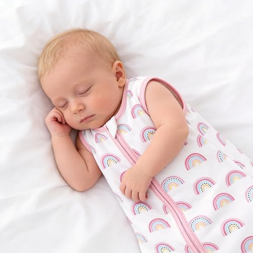 Image of SNOWIE SOFT Baby Swaddles for Newborns 3-12 Months, 100% Cotton Baby Swaddle Wrap for Newborns Arms Up Infant Sleeping Blanket Zipping Sleeping Bag Newborn Sleep Sacks for Startle Reflex for Infant