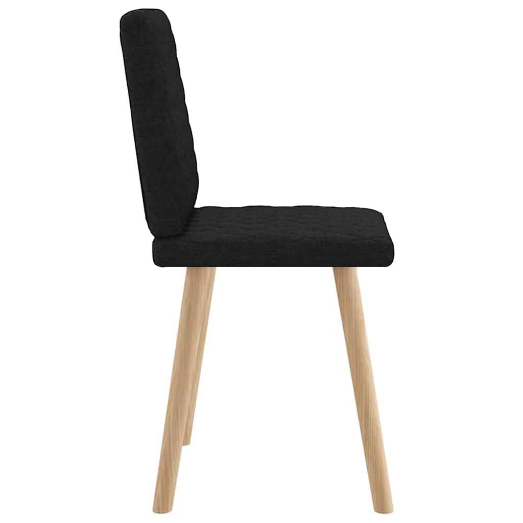Set di 2 sedie imbottite per sala da pranzo, con gambe in legno