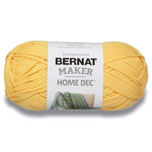 Image of Bernat Maker Home Dec Gold Yarn - 2 Pack of 250g /8.8oz - Cotton - 5 Bulky - 317 Yards - Knitting, Crochet, Crafts & Amigurumi