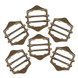 YOSADIER 6stücke Teiliges Verstellbare Metallgürtelschnallen Für Weste Robuste Kupferbeschläge Mit Elastischer Anpassungsfunktion Für Hochzeiten Und Modeaccessoires