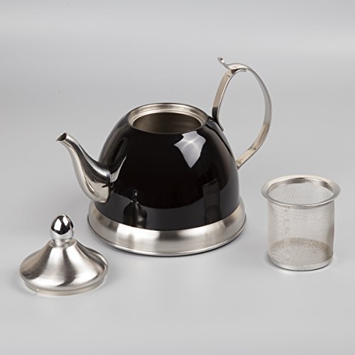 Tea Kettle With Removable Infuser Basket, 1.0 Quart/ 32 Ounce (77078) #TOP4