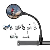 Espejo Retrovisor de Bicicleta, 360° Adjustable con Espejo Convexo para Bicicleta Manillar, Espejor Rotativo Universal, Ángulo Amplio para Carretera Montaña (2 Piezas)