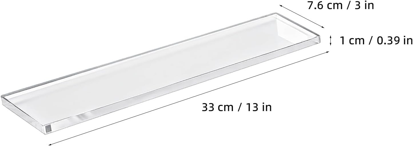 SEWACC Medicine Cabinet Replacement Shelf Divider Panel 4pcs Acrylic