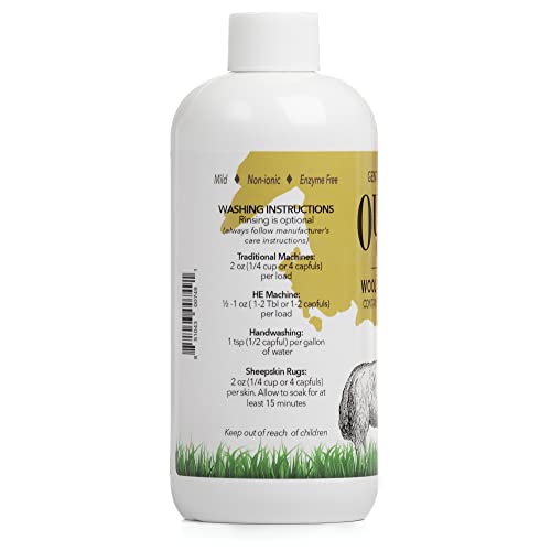 Outback Gold Wool Wash, 16 Oz, Original Scent, Plant Based Laundry Detergent For Delicates, Sheepskin, Silk, Baby Items, Mild Liquid Soap With Lanolin #TOP2