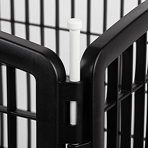 IRIS USA 34" Exercise 8-Panel Pet Playpen without Door, Dog Playpen, for Small, Medium, and Large Dogs, Keep Pets Secure, Easy Assemble, Rust-Free, Heavy-Duty Molded Plastic, Customizable, Black - Image 4