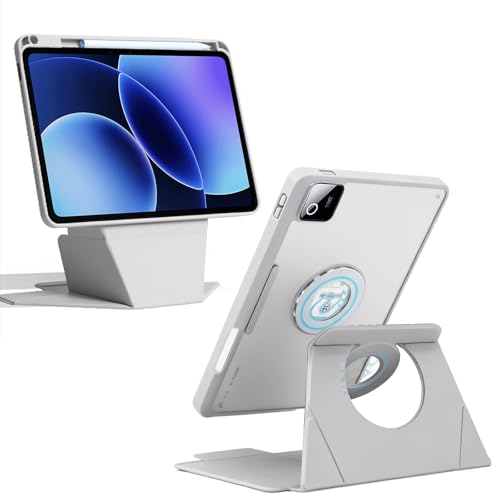 For Xiaomi Pad 8/8 Pro �P�[�X �J�o�[ 11.2�C���` 60�x��] �����^ ���O���\�� �ϏՌ� �����h�~ TPU�f�� +PC���� �y�� �J�����ی� �X�}�[�g�P�[�X(�O���[)