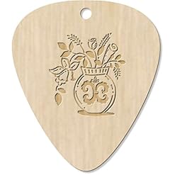 Azeeda 7 x ‘Fleurs dans Un Vase’ médiator/pic de Guitare (GP00026985) - Les Beatles, Paul McCartney, John Lennon, RIngo Starr, George Harrison
