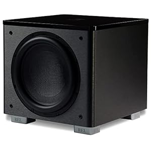 REL Acoustics HT/1205 MKII Subwoofer, HT-Air Wireless Compatible, Line Grained Black Composite