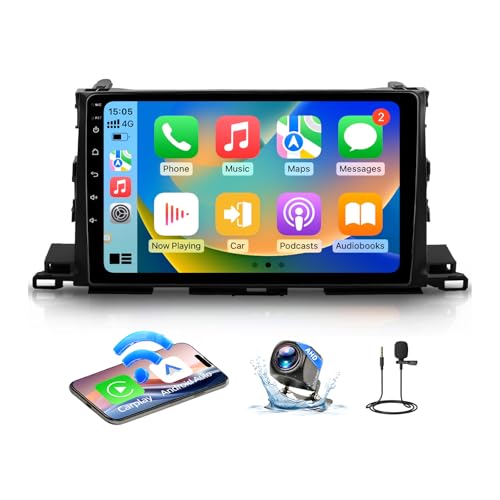 BINIZE Android 13 Car Stereo Radio Head Unit Compatible with Toyota Highlander 2014 2015 2016 2017 2018 2019 Wireless CarPlay+Android Auto Touch Screen Bluetooth GPS Navigation by BINIZE - Used condition - US$122.26
