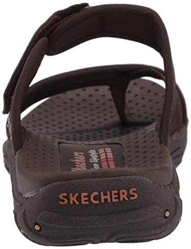 Skechers Reggae - Stockholm - Toe Thong Slide Chocolate,9 #TOP2