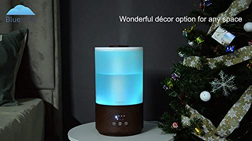 BlueHills Premium XL Essential Oil Diffusers Combo Set for Large Rooms - Dark Wood Grain