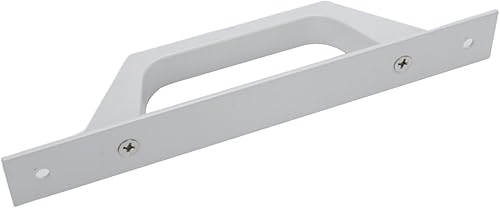 Miniatura 5 de Pastlla Paquete de 2 manijas de puerta de granero, tiradores de gabinete para puerta corredera, accesorios de aleación de aluminio, manijas de cajón