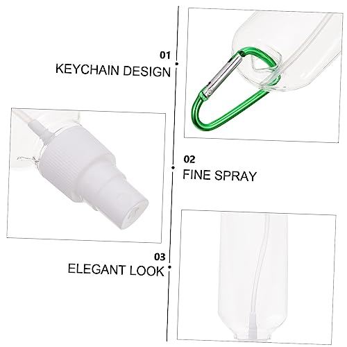 Beaupretty 20 Pçs Porta-Chaves Garrafa De Spray Garrafa De Viagem Garrafa De Spray Vazia Com Porta-C