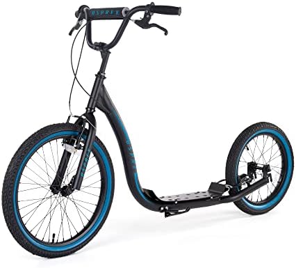 Osprey BMX Scooter | Adult Scooter with Big Wheels, Adjustable Handlebars and Off-Road Calliper Brakes, Multiple Colours