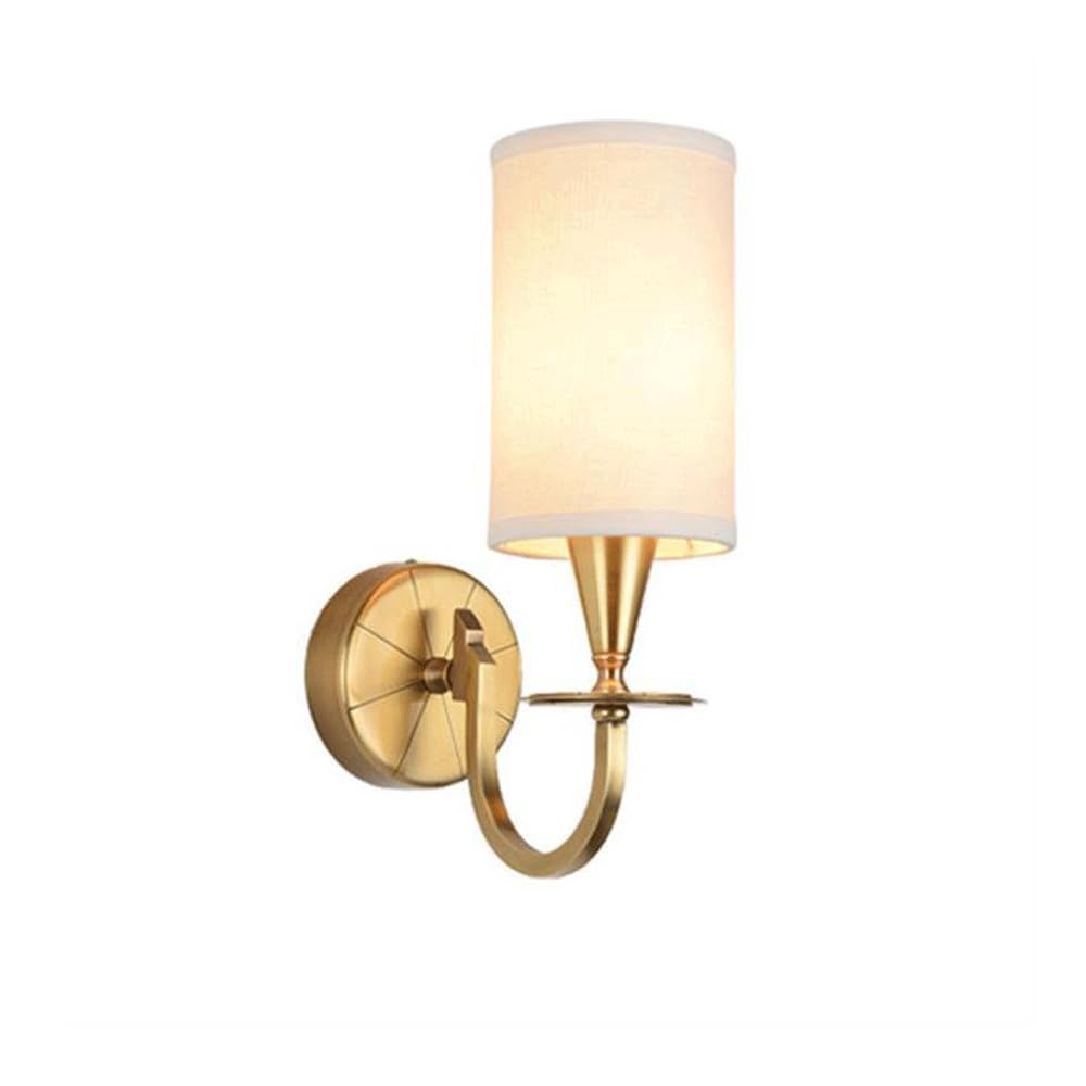 HUAYUSEDF Nordic Style Copper Wall Sconce for Living Room Bedroom Dining Coffee Shop Aisle Lighting