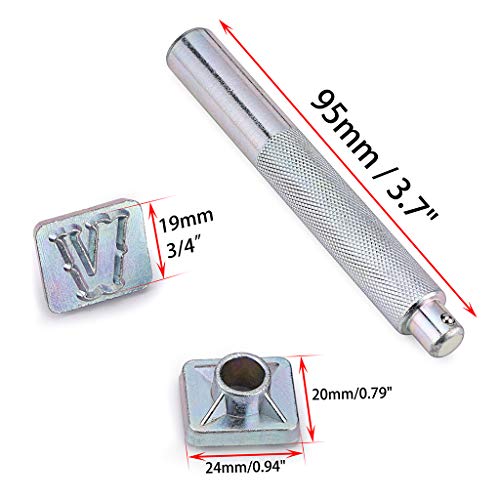 image for OwnMy Capital Letters Stamp Set, 3/4” / 19mm Alphabet Stamp Tools Se