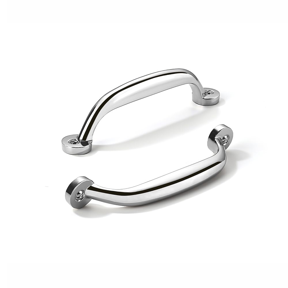 Khtumeware - 80338 Polished Chrome Cabinet Pulls CTC 4 in (102 mm) 10 Pack