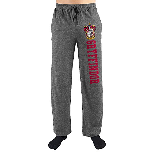 Harry Potter Hogwarts Gryffindor House Print Men's Sleepwear Sleep Pajama PantsX-Large