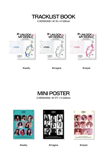 CD fromis_9 Unlock My World version Reality édition de haute qualité esthétique