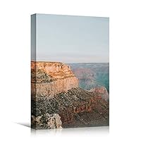 Canvas Wall Art Mountain Skyline Cool Dramatic Mountain Nature Photography Romantics - 12x18 inches