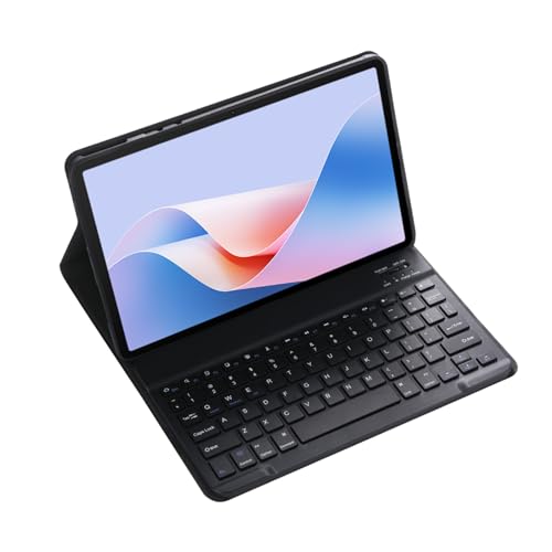 Magnetic Detachable Wireless Keyboard & Mouse Combo with Leather Cover for Samsung Galaxy Tab S4 10.5-inch SM-T830/T835 Tablet Full Wrapped Protection Keyboard Case (Black,Normal)
