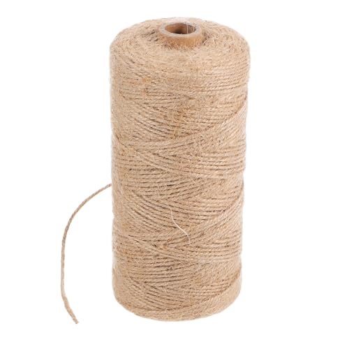 Housoutil 1 Roll Jute Twine String for Crafts Gardening and Holiday Packaging Durable Flexible Twine for Bundling Wrapping and Plant Support