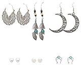 IDB Bulk Boho Earrings - 6 Pairs - 6 Stunning Styles Included (Noho 6)