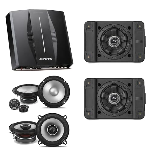 Image of Alpine PXE-C80-88 OPTIM8 8-Channel Hi-Res DSP Amplifier w/ (2) SS-SB12 Subwoofer, S2-S65C 6.5" & S2-S50 Bundle